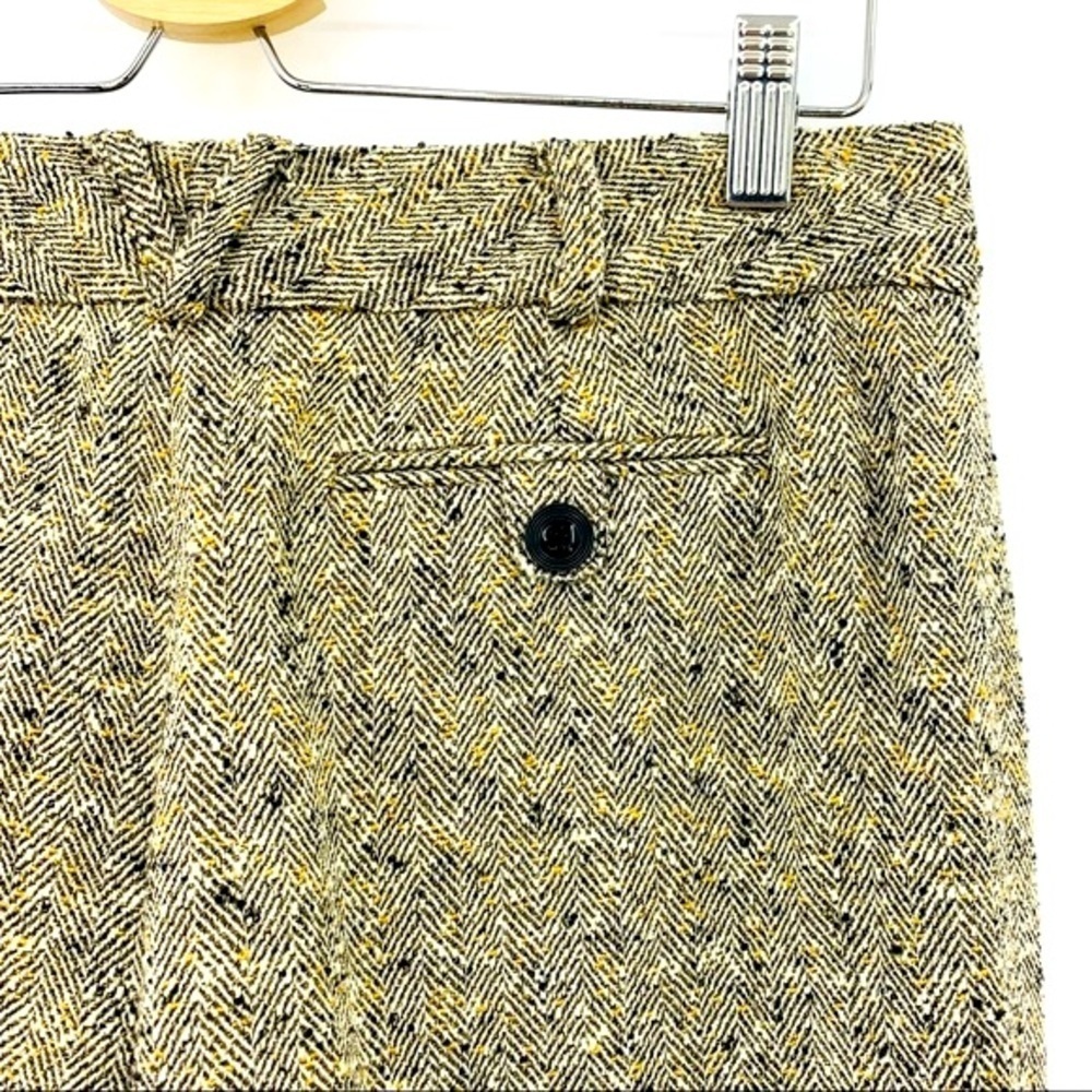 Classiques Entier Tweed Wide Leg Wool Trousers